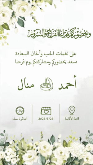 بطاقة الزفاف 01